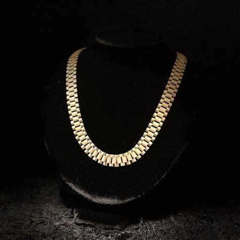 10k gold 6mm rolex necklace chain|10k gold Rolex chain.